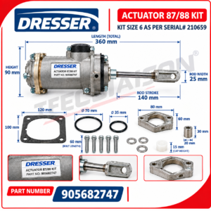 Dresser ACTUATOR 87/88 KIT part number 905682747