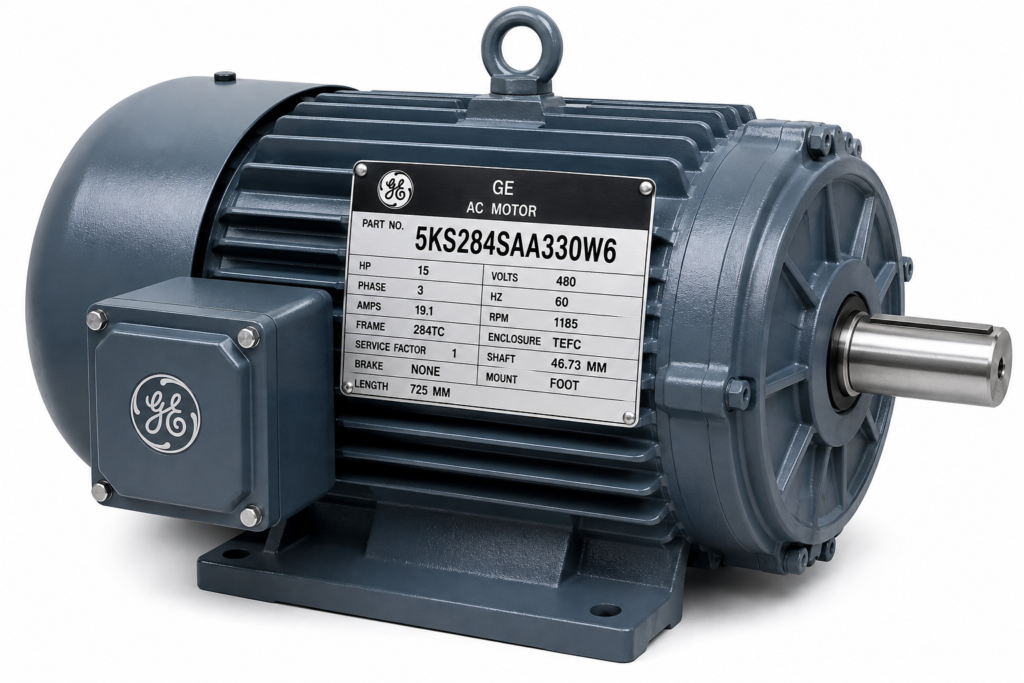 GE electric motor 5KS284SAA330W6 ```