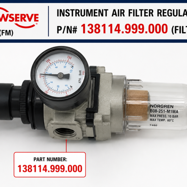 Instrument air filter regulator P/N 138114.999.000