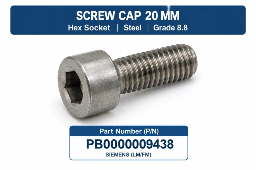 SCREW CAP 20 MM hex socket SIEMENS (LM/FM) P/N PB0000009438