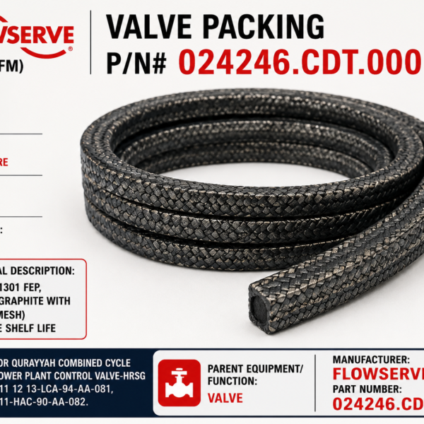 Valve packing P/N#024246.CDT.000