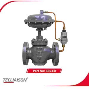 FISHER 655-ED self-operated pressure regulating valve, model 1Q12B4, DN80