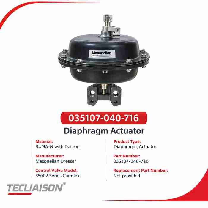 Diaphragm Actuator 035107-040-716 for Masoneilan Dresser 35002 Series Camflex control valve
