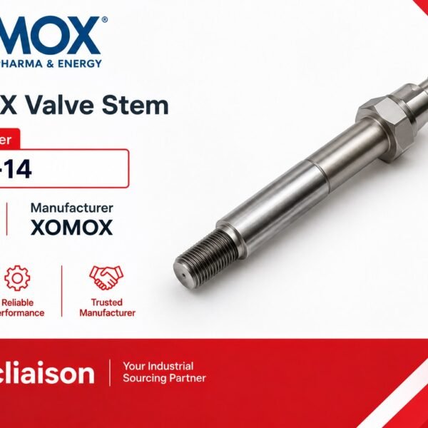 XOMOX valve stem, part number 0575-14, 6-inch size reference
