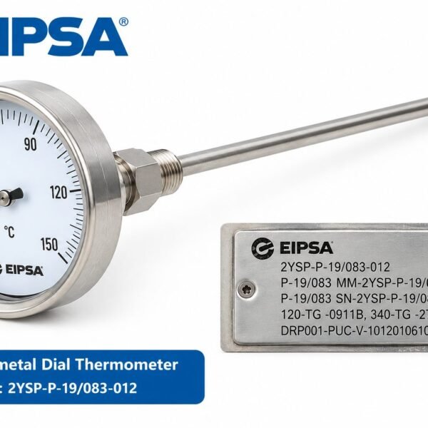 EIPSA bimetal dial thermometer, OEM part number 2YSP-P-19/083-012