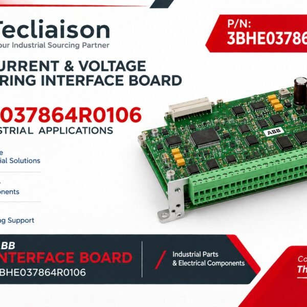 ABB Current & Voltage Measuring Interface Board CVMI part number 3BHE037864R0106