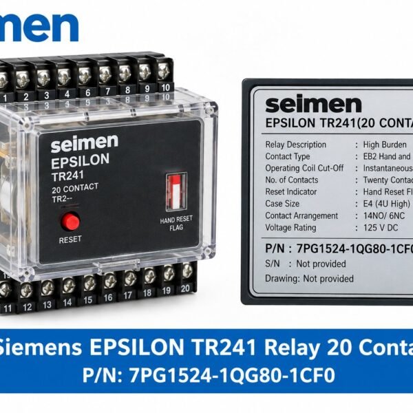 seimen EPSILON TR241 relay, part number 7PG1524-1QG80-1CF0, 20 contacts
