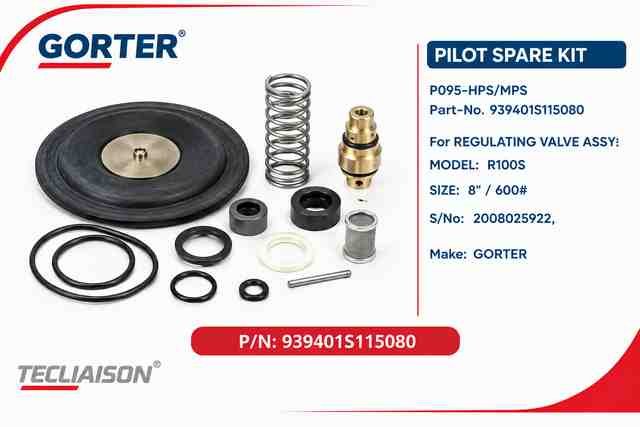 GORTER Pilot Spare Kit 939401S115080 for R100S regulating valve