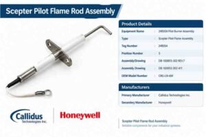 Scepter Pilot Flame Rod Assembly, OEM model CRG-LN-6W