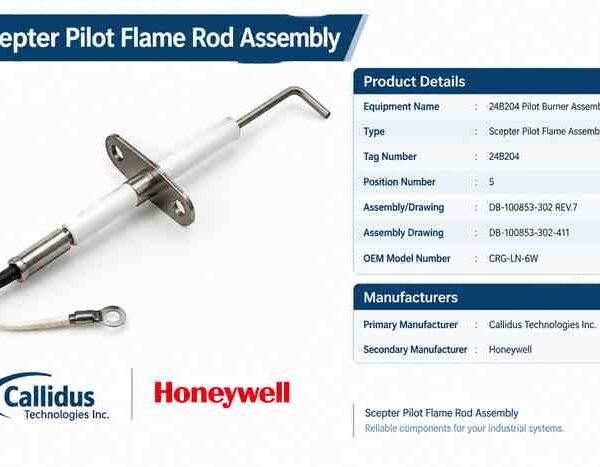 Scepter Pilot Flame Rod Assembly, OEM model CRG-LN-6W