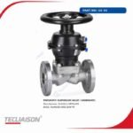 Pneumatic Diaphragm Valve with Handwheel GS 54 by GLASSI & ORTOLANI, DN25, Flanged ANSI 150# RF.