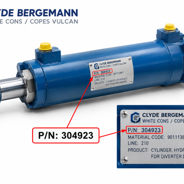 Hydraulic Cylinder part number 304923 for diverter damper