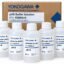 Yokogawa pH9 buffer solution K9084LN for pH analyzer calibration, six 250 mL polyethylene bottles