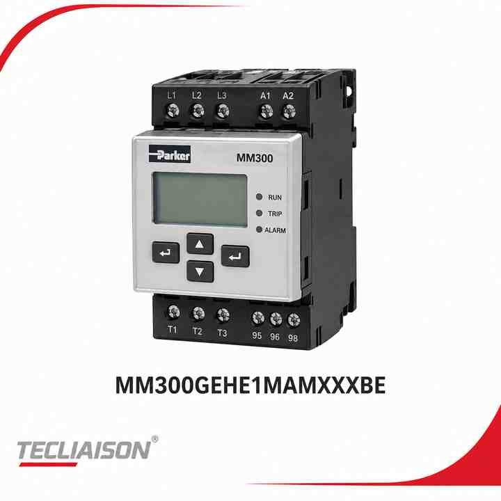 Parker MM300 Motor Protection & Control Relay, ordering code MM300GEHE1MAMXXXBE