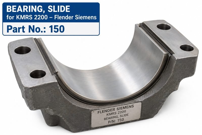 Bearing, Slide for KMRS 2200 – Flender Siemens, Part No. 150