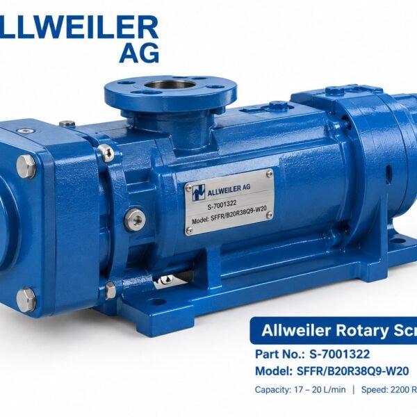 ALLWEILER AG rotary screw pump S-7001322 model SFFR/B20R38Q9-W20