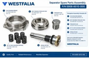 Westfalia 0008-6010-000 separator spare parts assembly