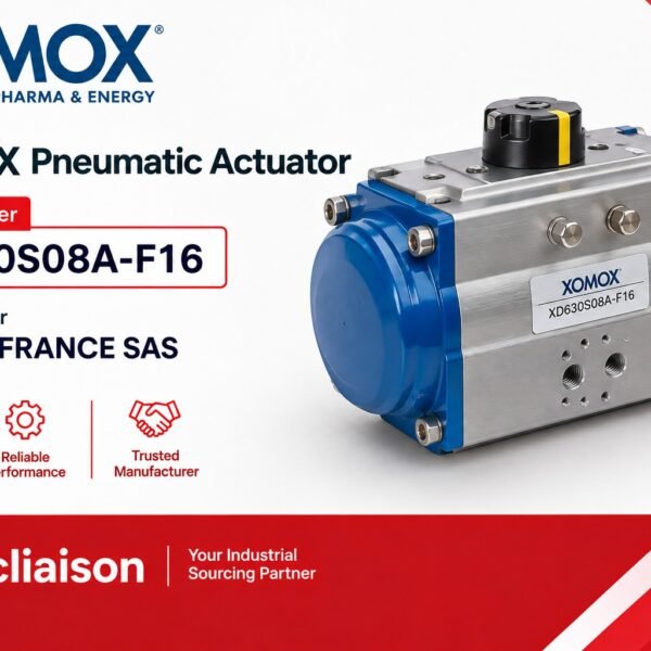 XOMOX pneumatic actuator, part number XD630S08A-F16
