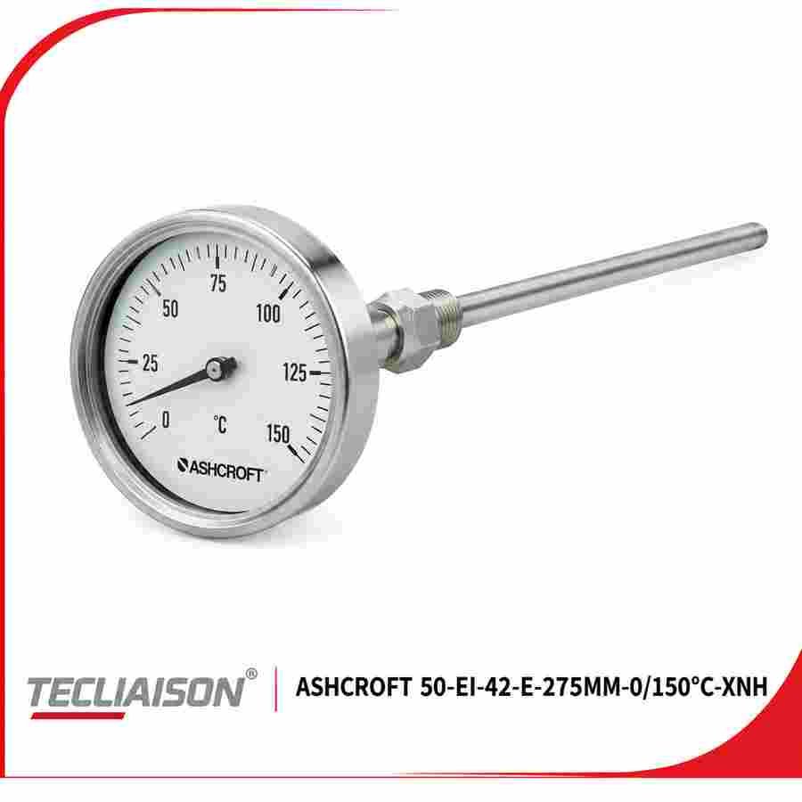 ASHCROFT Dial Thermometer model 50-EI-42-E-275MM-0/150°C-XNH