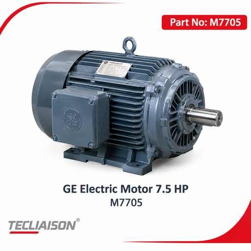 GE electric motor, 7.5 HP, manufacturer part number M7705
