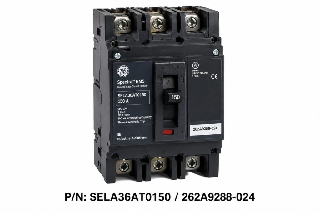 GE molded case circuit breaker SELA36AT0150 / 262A9288-024