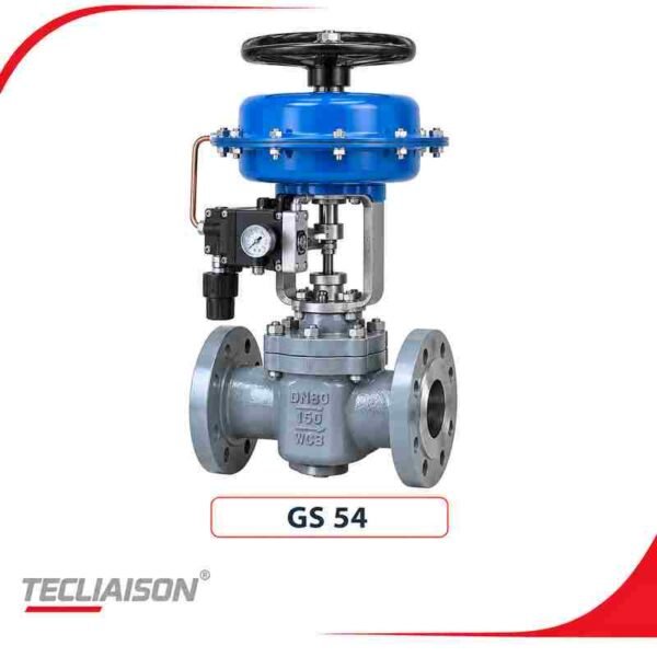 GLASSI & ORTOLANI GS 54 pneumatic diaphragm valve with handwheel, DN 80