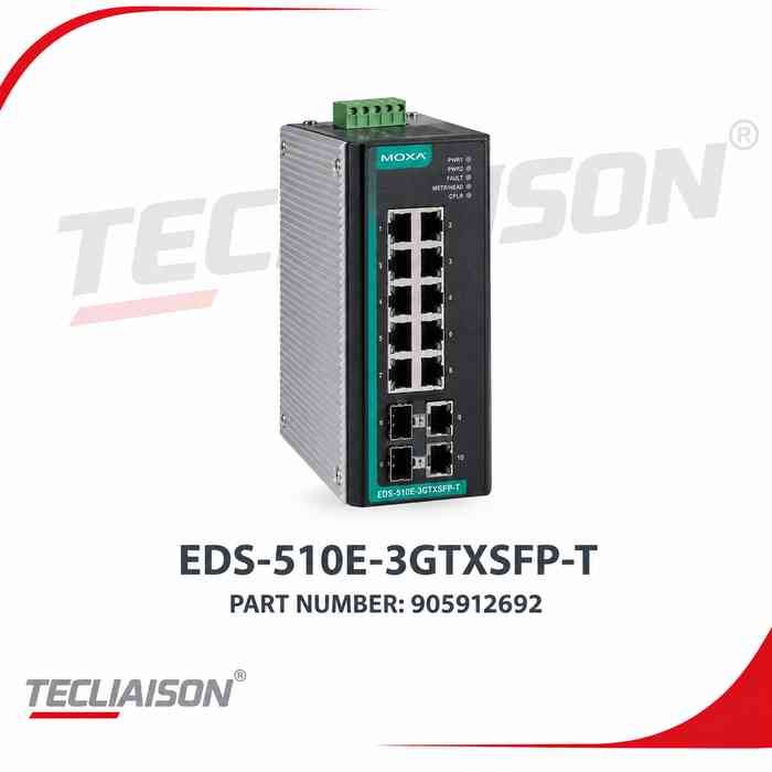 MOXA managed Ethernet switch EDS-510E-3GTXSFP-T