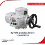 ROTORK electric actuator, IQ series, model 1QH40FA25A